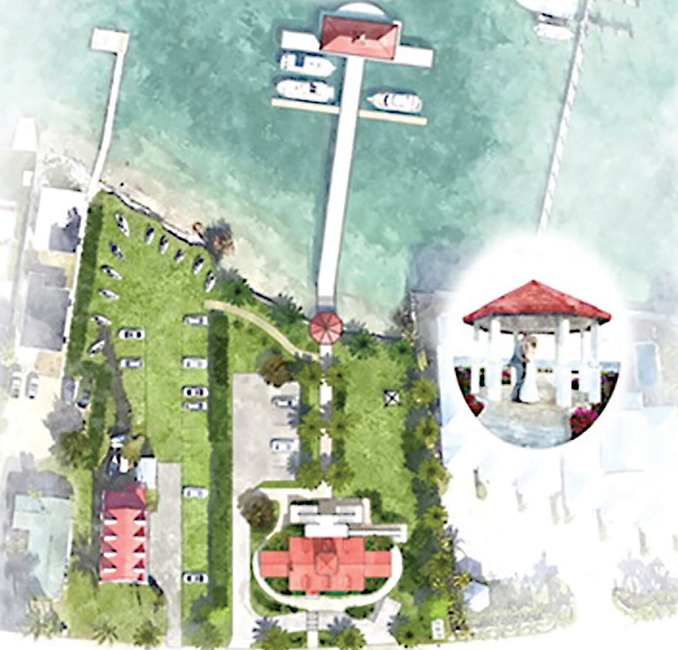 This is a rendering of future plans for the Historic Fort Pierce Coast Guard Station.